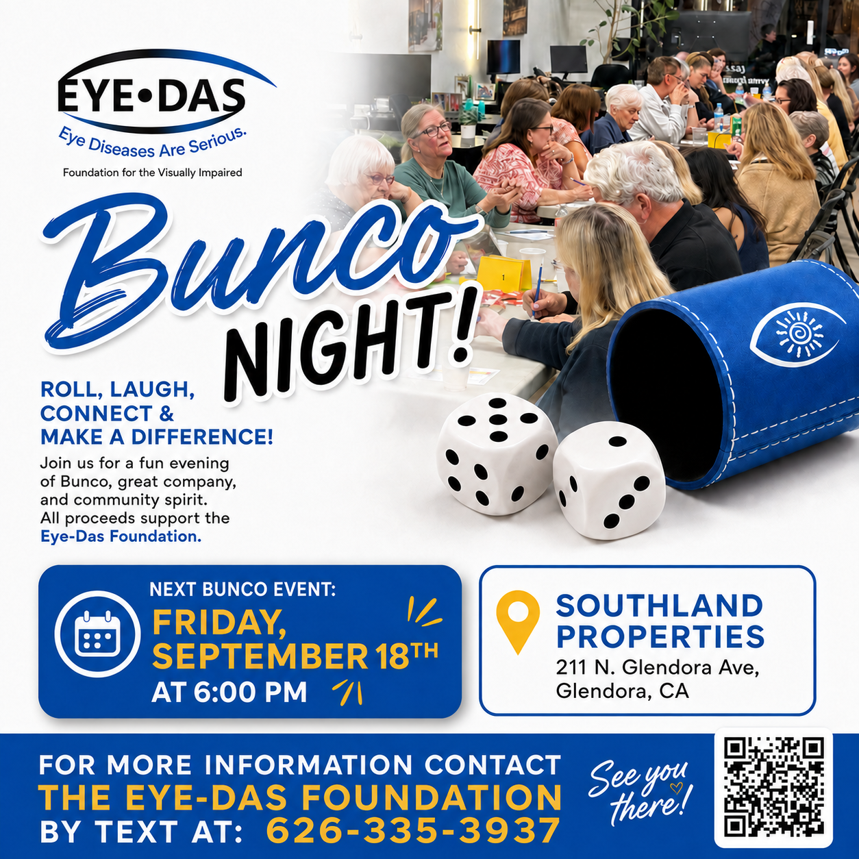 Eye-Das Bunco with QR 9-13-26